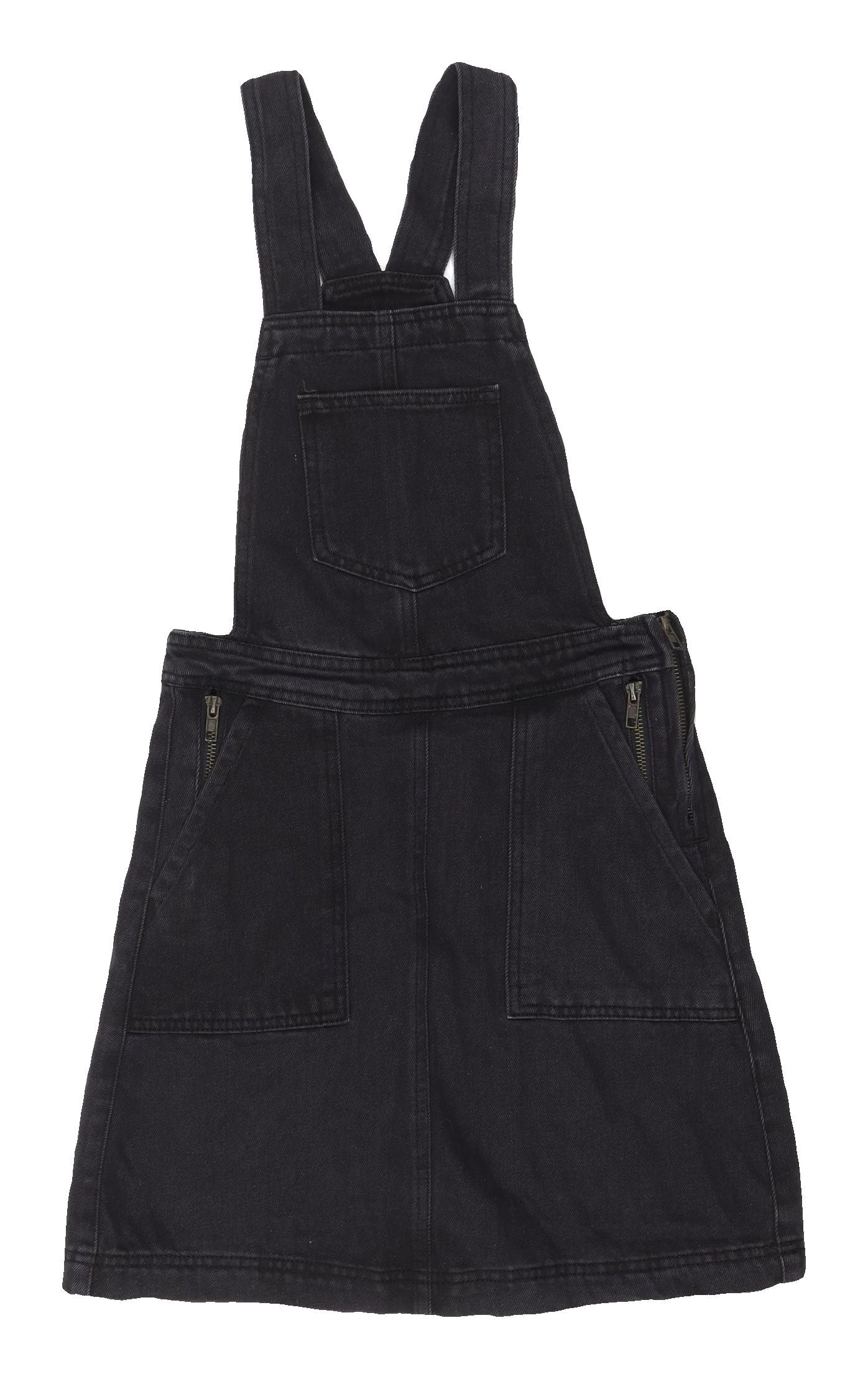 Denim Co. Women's Black Denim Pinafore Dress Size 4
