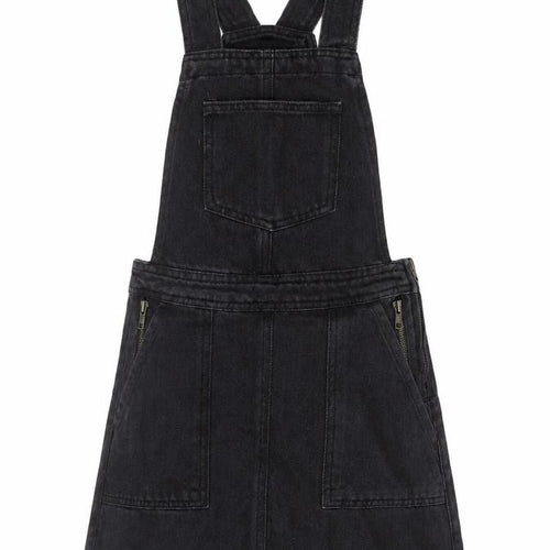 Denim Co. Women's Black Denim Pinafore Dress Size 4