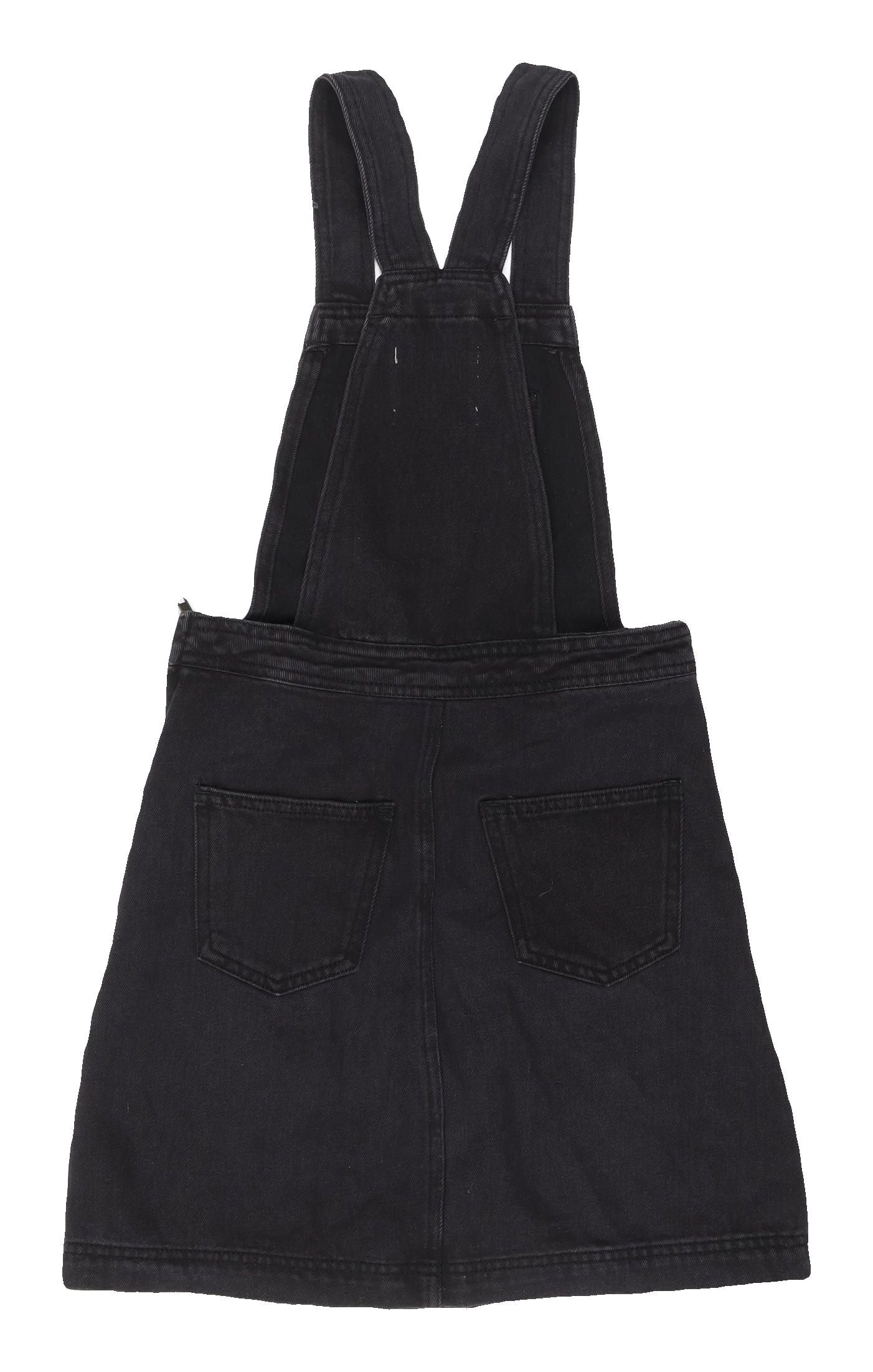 Denim Co. Women's Black Denim Pinafore Dress Size 4