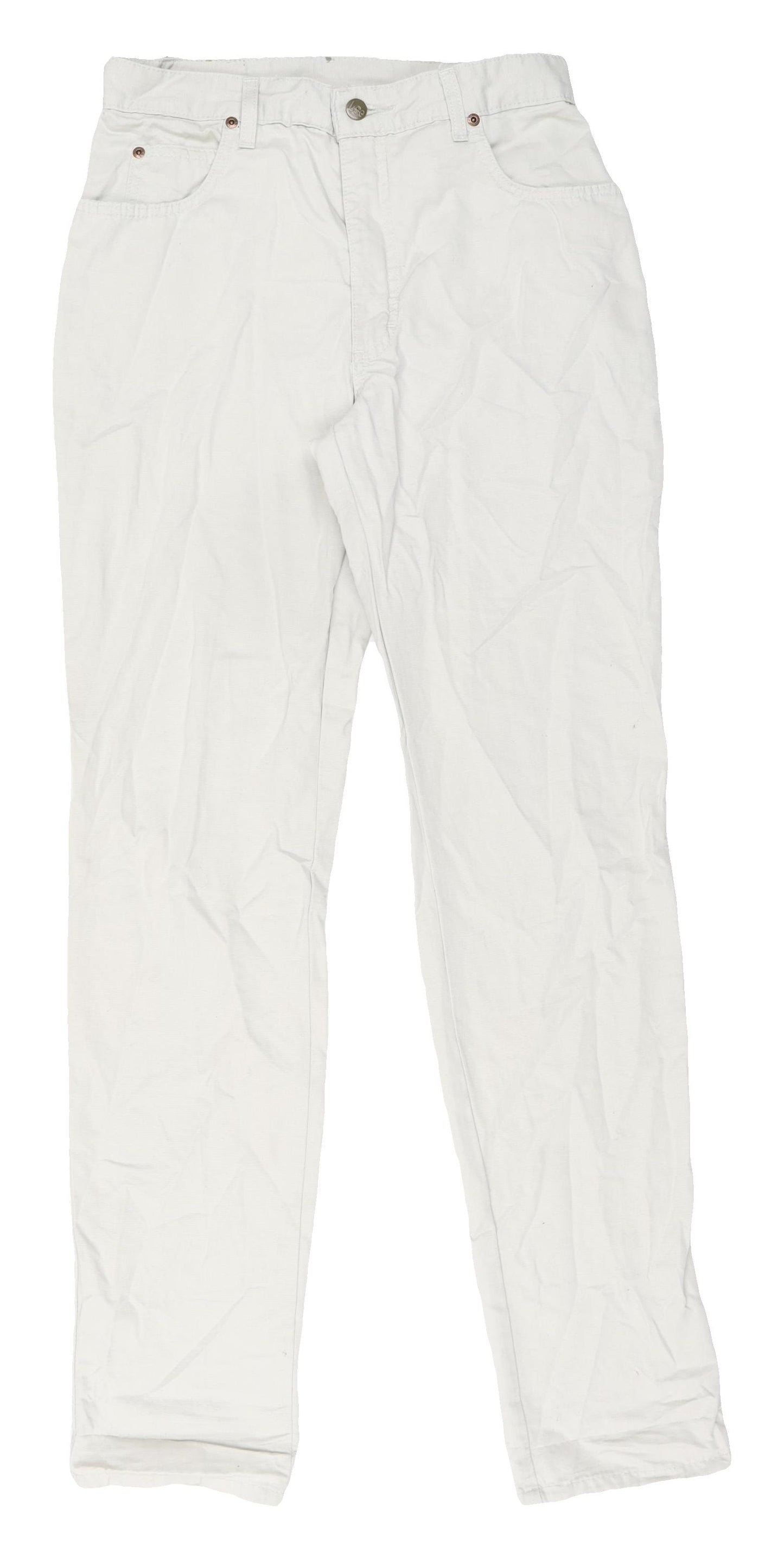 Lee Men's White Chino Trousers - Size 33 Regular Fit