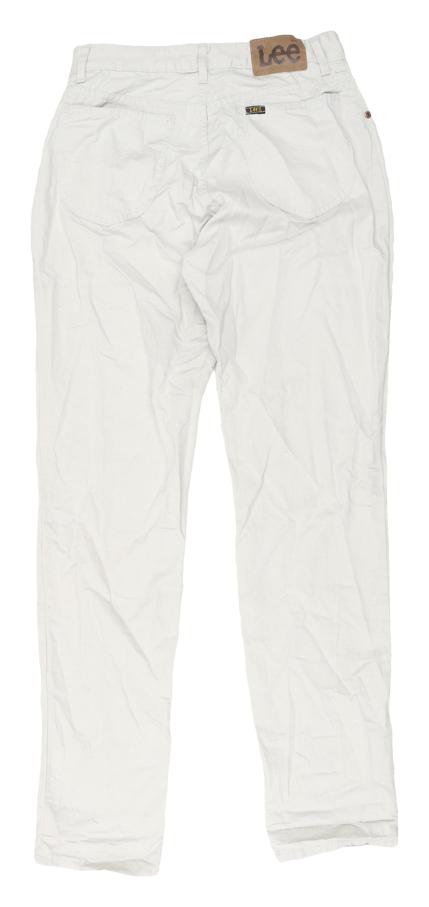 Lee Men's White Chino Trousers - Size 33 Regular Fit