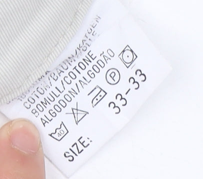 Lee Men's White Chino Trousers - Size 33 Regular Fit