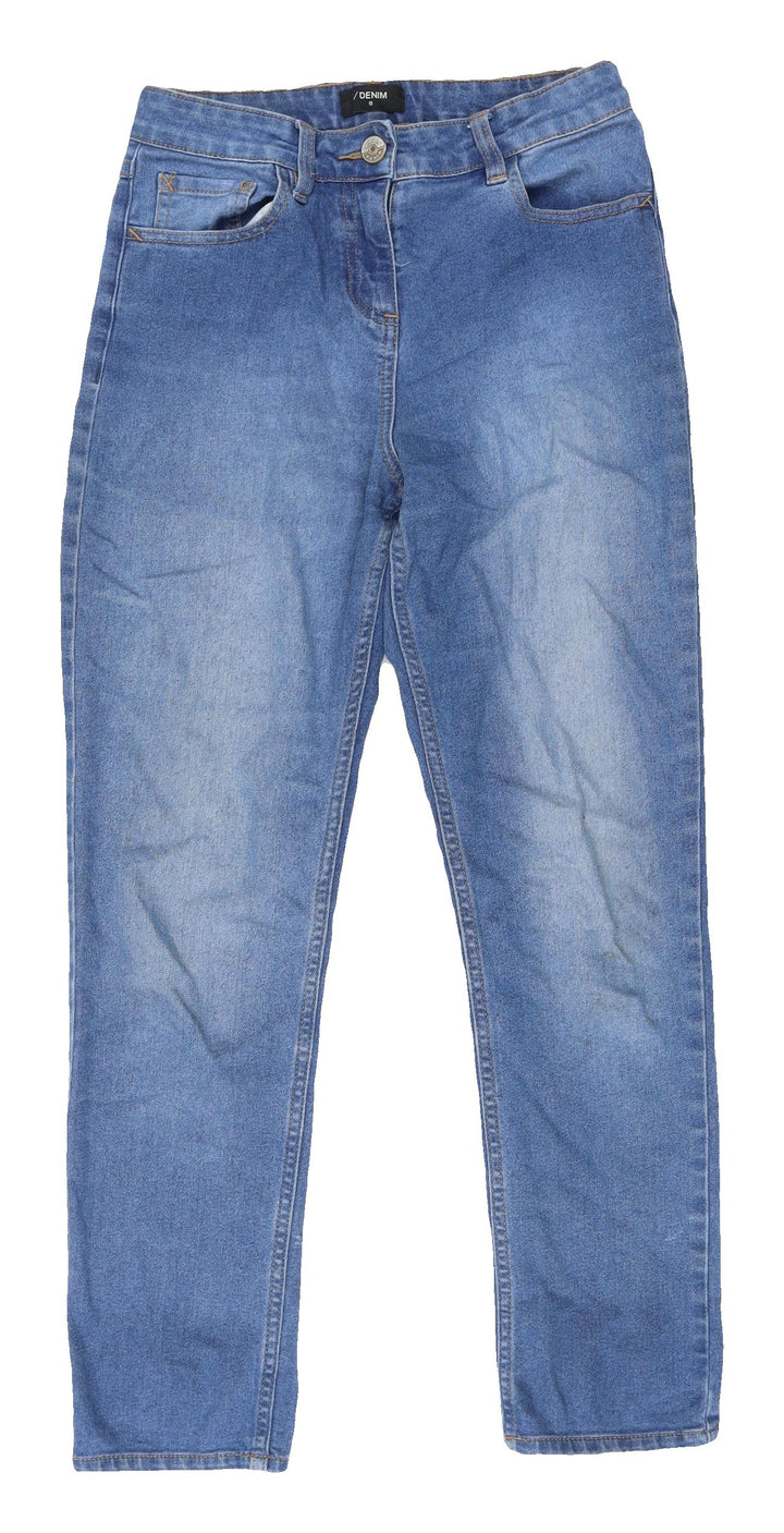 Denim Women's Blue Straight Leg Cotton Denim Jeans Size 12