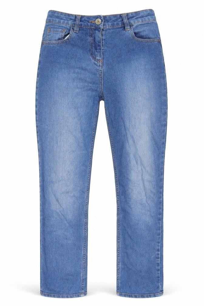 Denim Women's Blue Straight Leg Cotton Denim Jeans Size 12