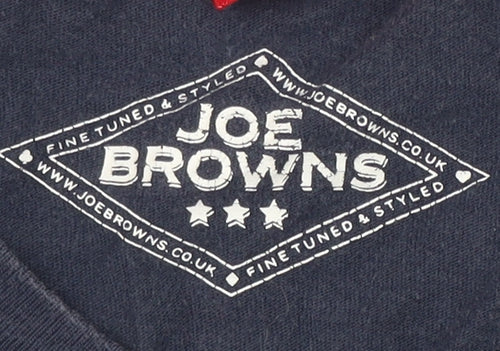 Joe Browns Men's Blue Music Graphic T-Shirt Size 12