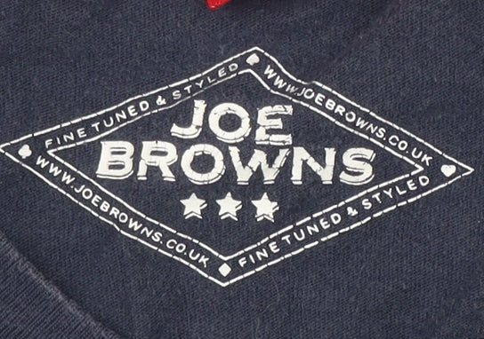 Joe Browns Men's Blue Music Graphic T-Shirt Size 12