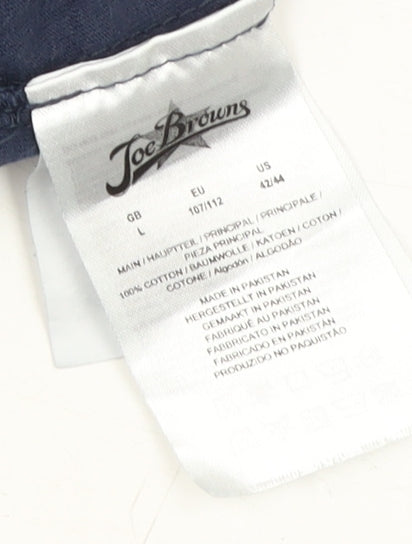 Joe Browns Men's Blue Music Graphic T-Shirt Size 12