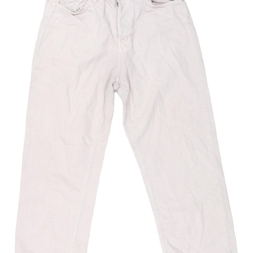 H&M Women's White Straight Jeans UK 10