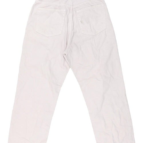 H&M Women's White Straight Jeans UK 10