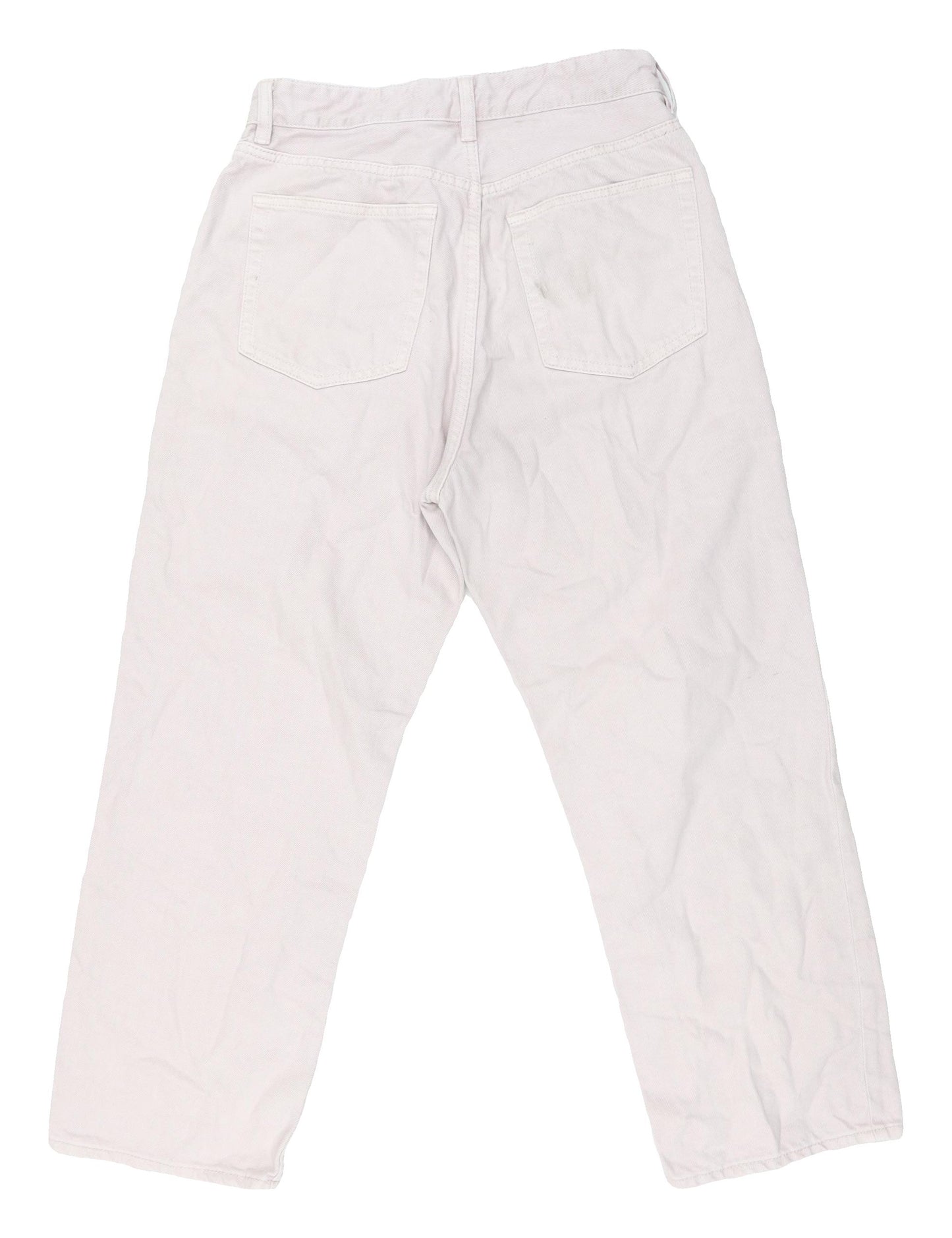 H&M Women's White Straight Jeans UK 10