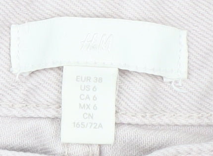 H&M Women's White Straight Jeans UK 10