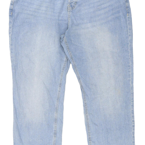 Denim Co. Blue Relaxed Straight Jeans 36W Unisex