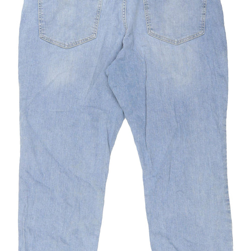Denim Co. Blue Relaxed Straight Jeans 36W Unisex