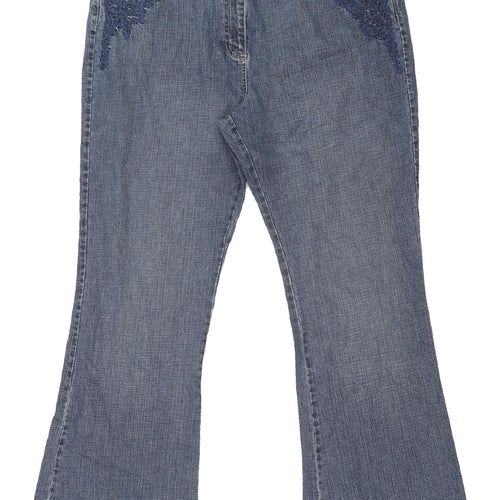 Principles Women's Blue Flared Jeans Size 18
