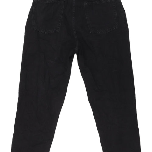 H&M Women’s Black Mom Jeans, Size 12, High Rise