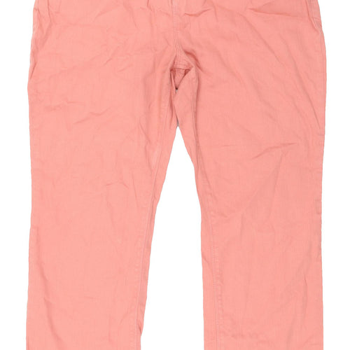 Marks and Spencer Women's Pink Regular Fit Jeans Size 14