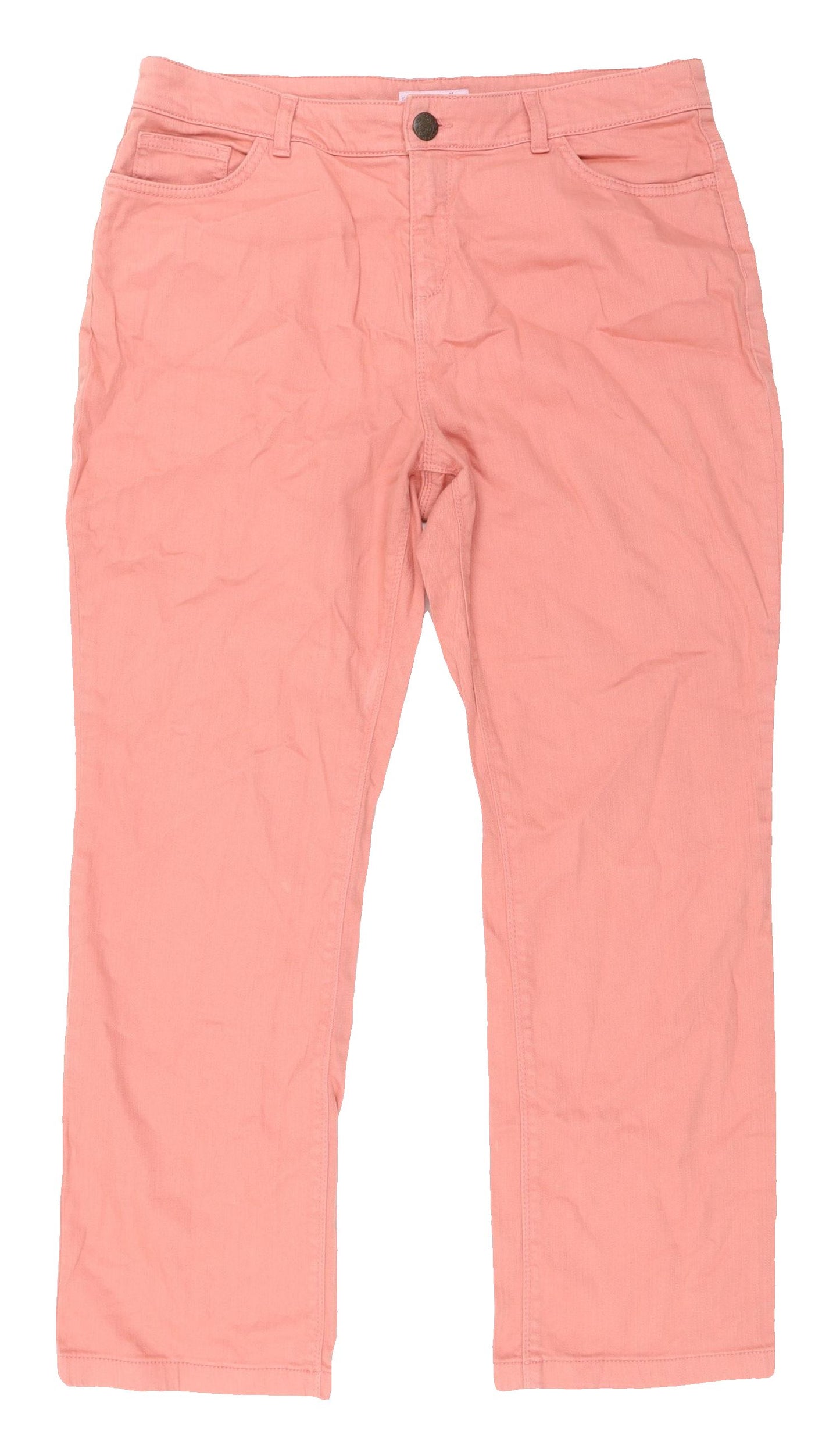 Marks and Spencer Women's Pink Regular Fit Jeans Size 14