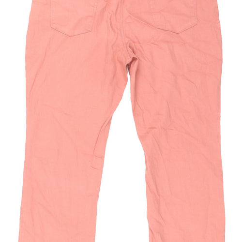 Marks and Spencer Women's Pink Regular Fit Jeans Size 14