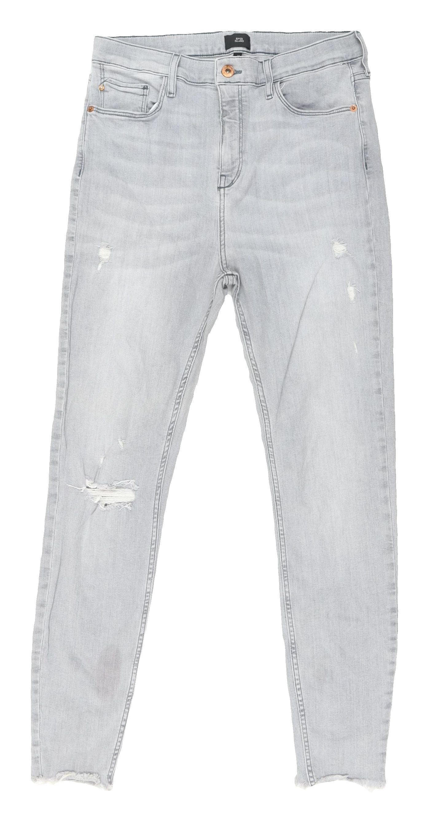 River Island Women's Grey Skinny Jeans Size 14