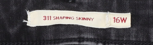 Levi's Women's Black Skinny Jeans, Size 16 Plus