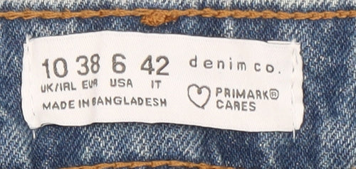 Denim Co. Women's Blue Straight Jeans Size 10