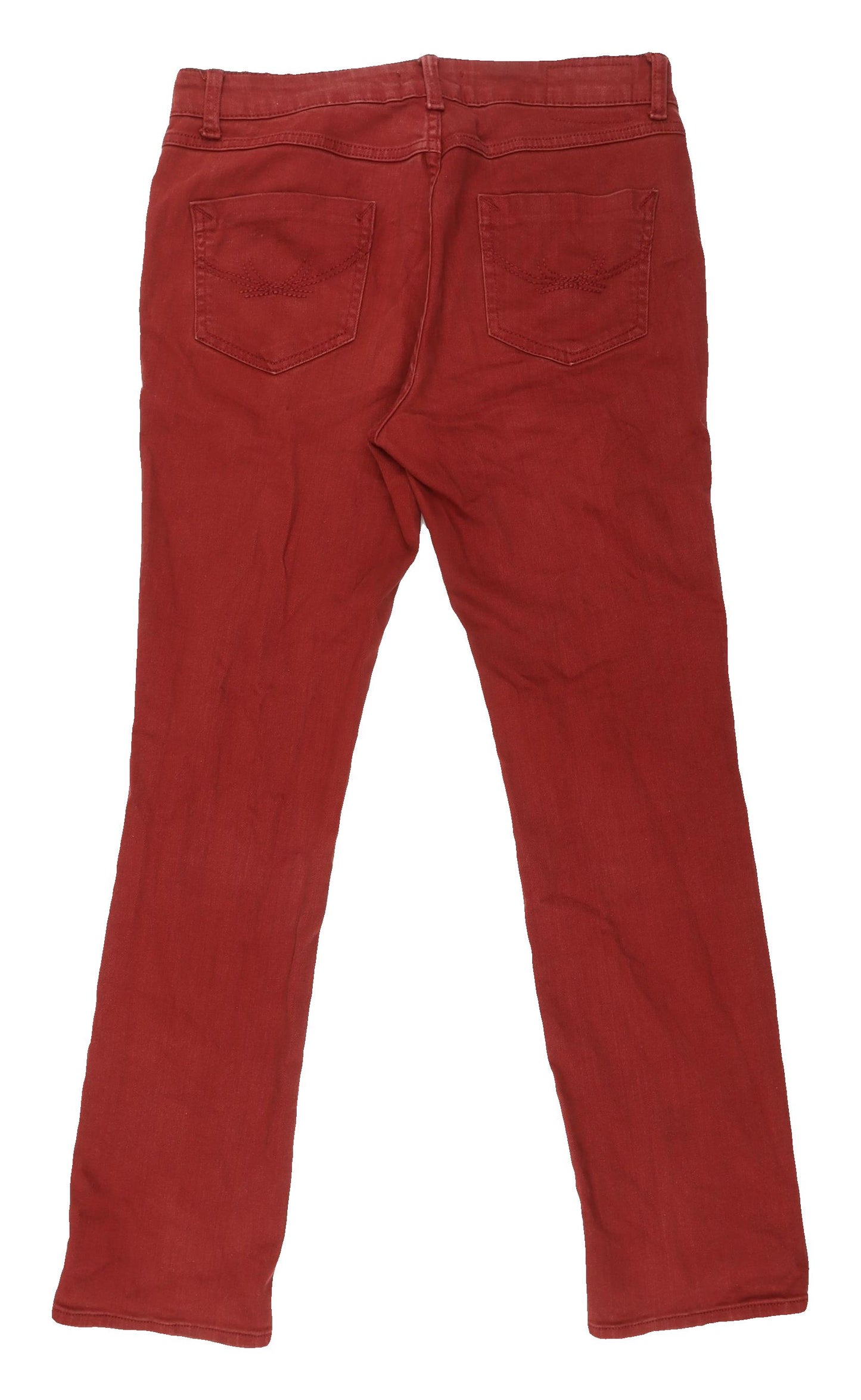 Marks and Spencer Women's Red Straight Jeans Size 12