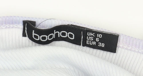 Boohoo Women's Multicoloured Tie-Dye Tank Top Size 10