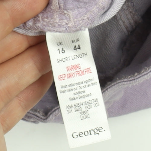 George Women's Purple Skinny Jeans - Size 16