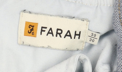 Farah Men's Blue Straight Jeans Size 30