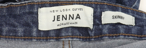 New Look Women's Plus Size Blue Skinny Jeans