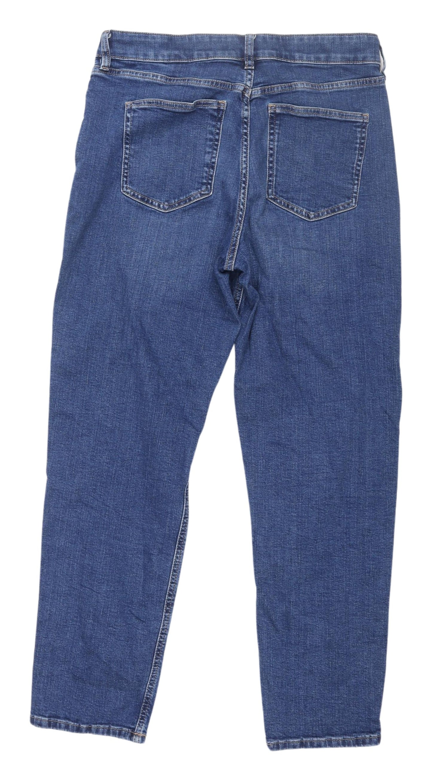 Marks and Spencer Women's Blue Boyfriend Jeans Size 14