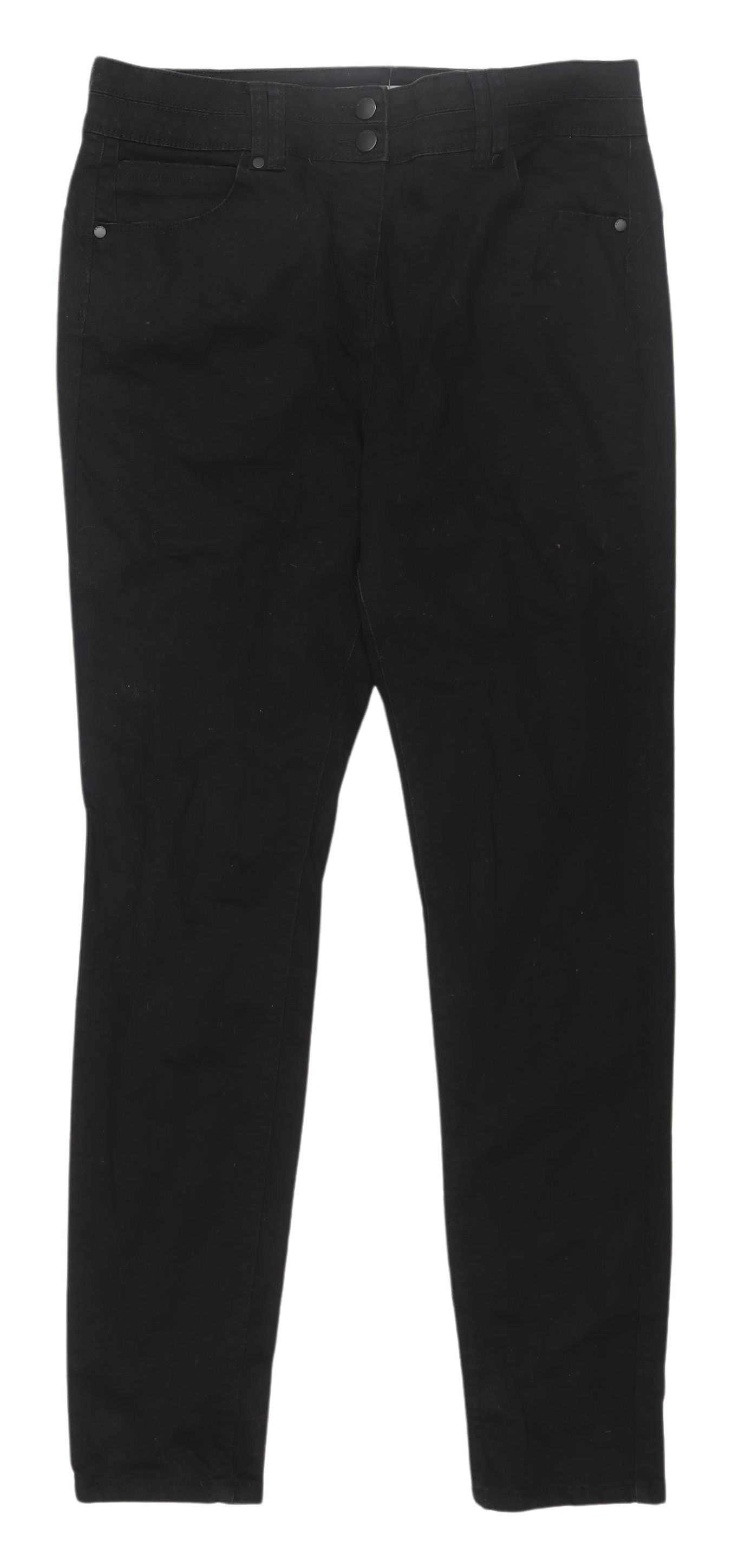 Next Women's Black Skinny Jeans Size 16 High Rise