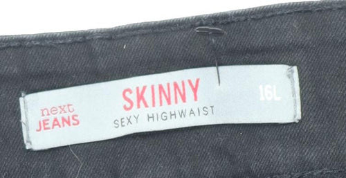 Next Women's Black Skinny Jeans Size 16 High Rise