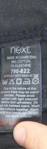 Next Women's Black Skinny Jeans Size 16 High Rise