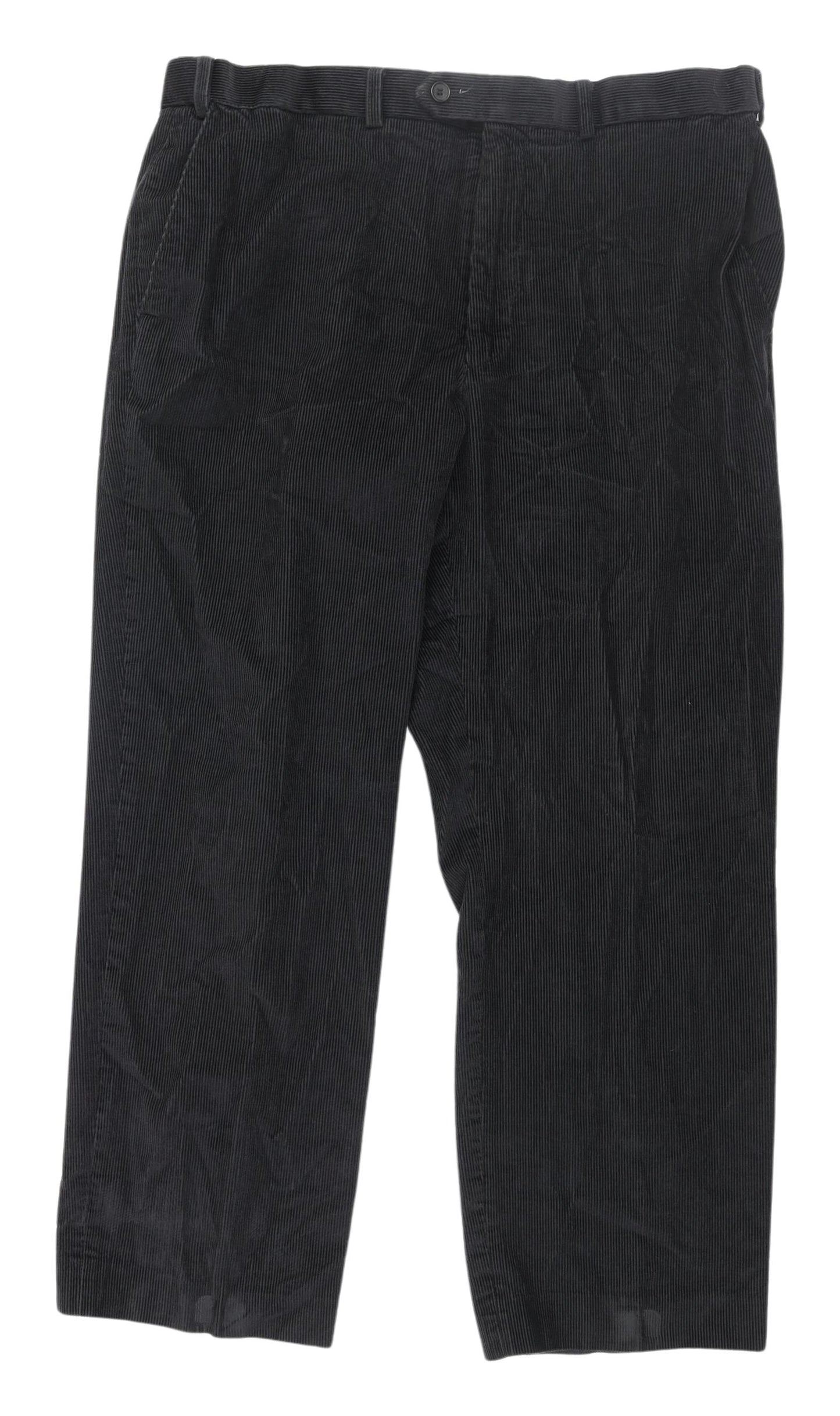 Marks & Spencer Grey Corduroy Trousers Men's 38 Regular