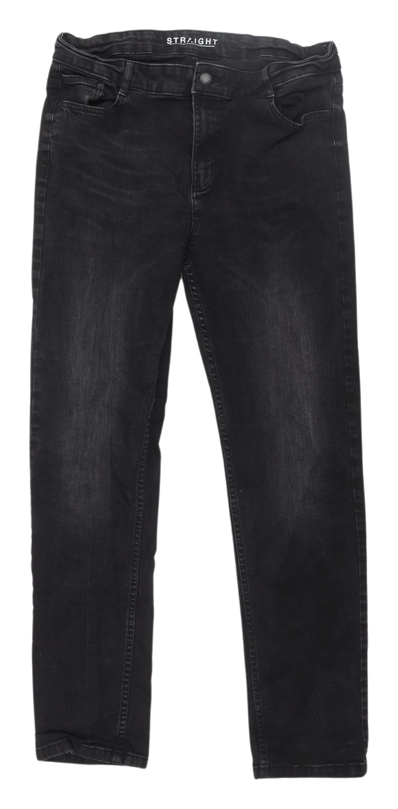 Marks and Spencer Women's Black Straight Jeans Size 16