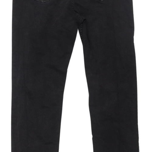 Marks and Spencer Women's Black Straight Jeans Size 16
