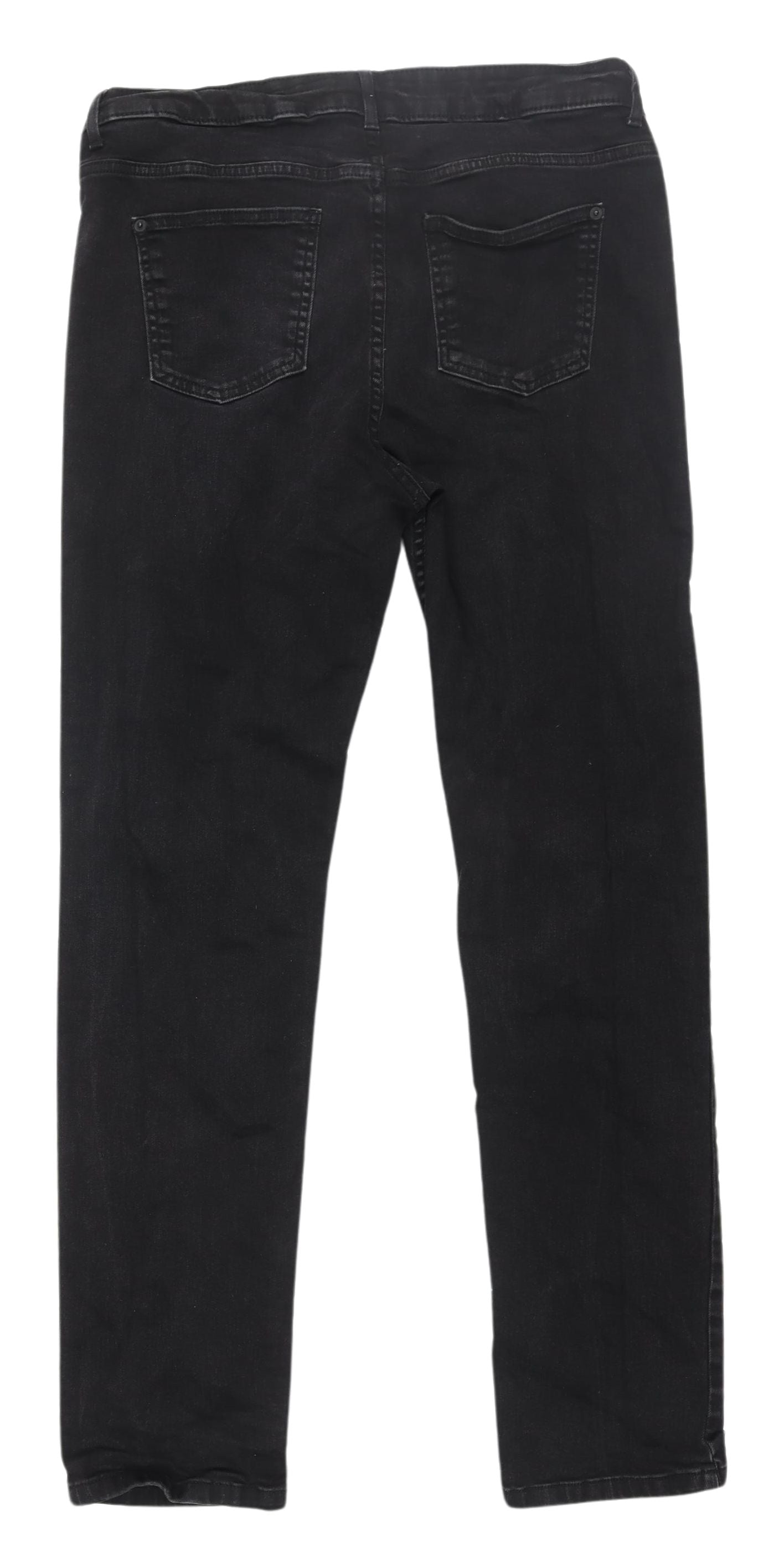 Marks and Spencer Women's Black Straight Jeans Size 16