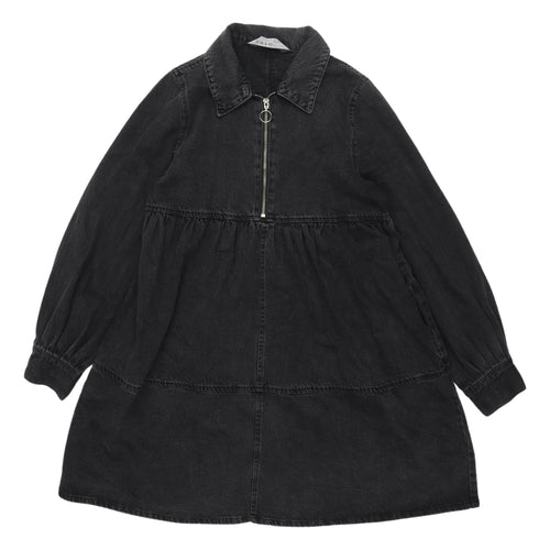 denim co. Women's Black Shirt Dress, Size 10