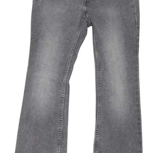 H&M Women's Grey Flared Jeans Size 12