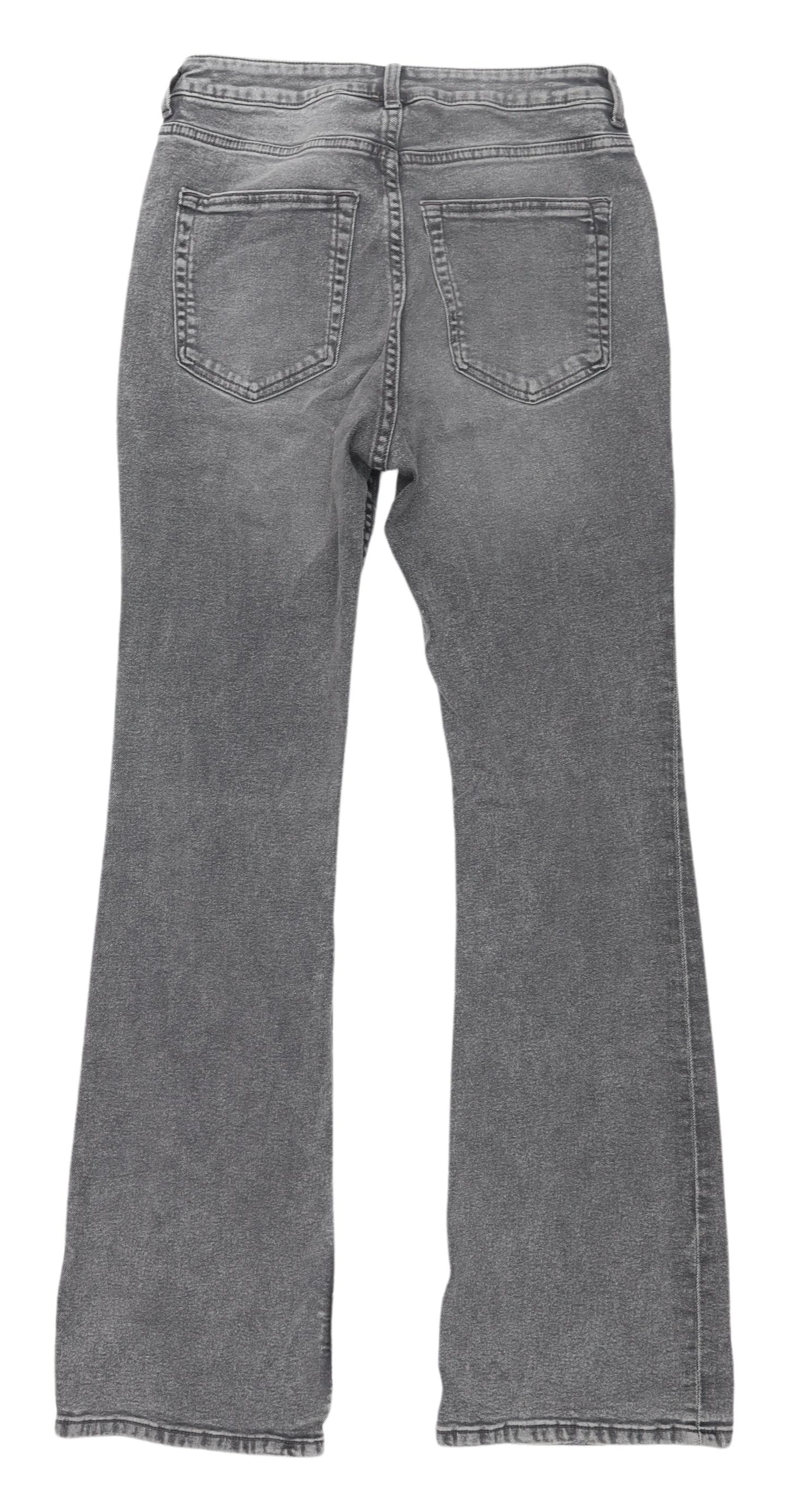 H&M Women's Grey Flared Jeans Size 12