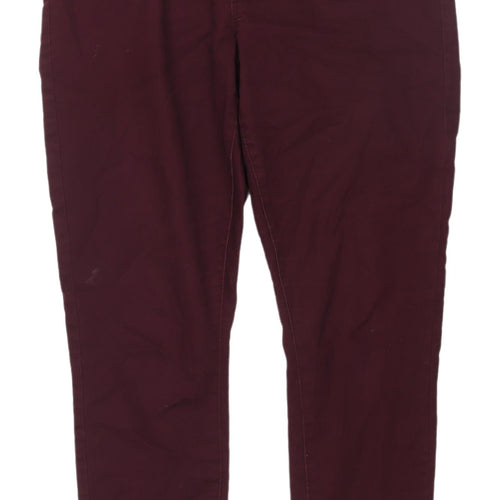 Matalan Women's Red Skinny Jeans Regular Fit Size 14