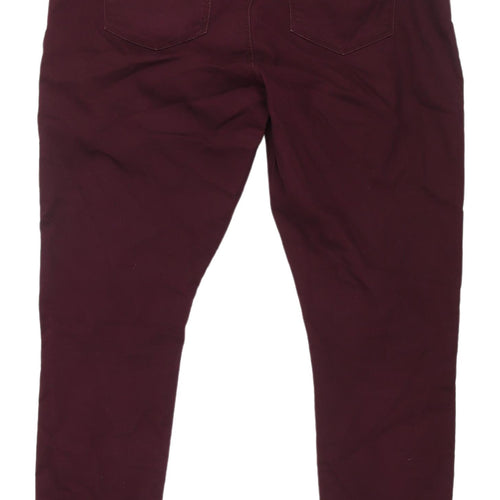 Matalan Women's Red Skinny Jeans Regular Fit Size 14