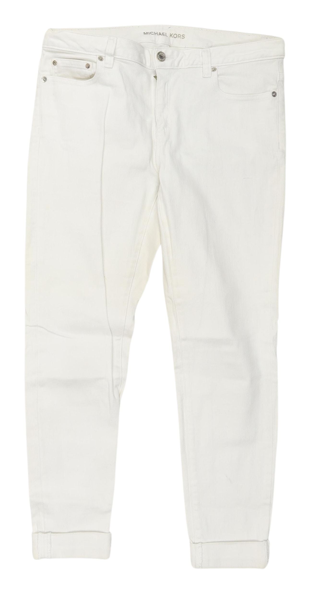 Michael Kors White Straight Jeans for Women - Size 12