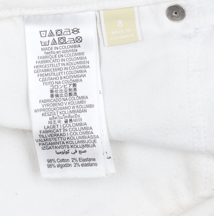 Michael Kors White Straight Jeans for Women - Size 12