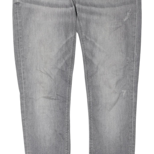 River Island Men's Grey Skinny Jeans - 34R