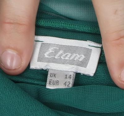Etam Women's Green Camisole Tank Top Size 14