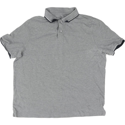 Marks and Spencer Men's Grey Polo - Size XL