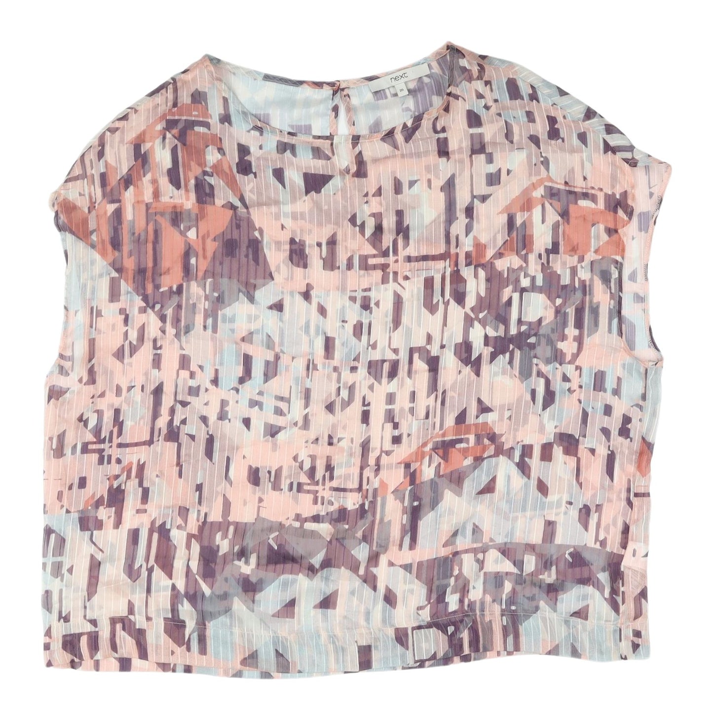 Next Women's Multicoloured Geometric Blouse UK 20