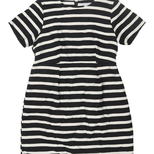 H&M Women's Striped Knee Length Shift Dress